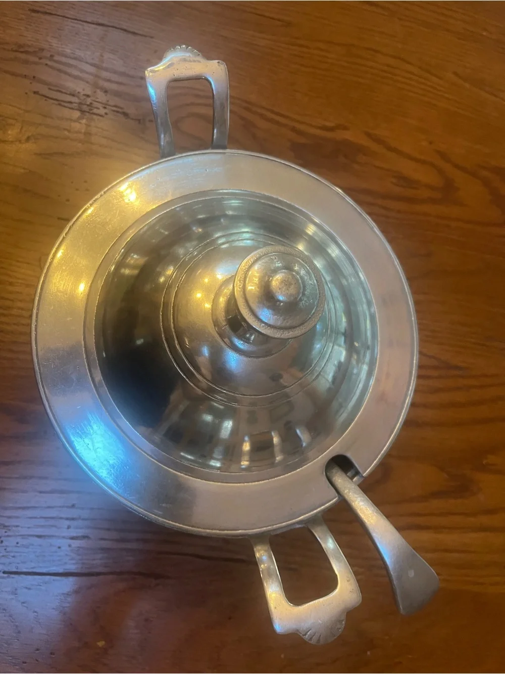 Vintage Wilton Armetale Aluminum Tureen Casserole Bowl w/Ladle MCM